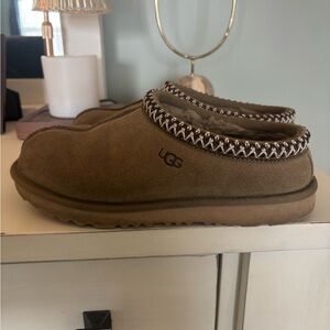 UGG Tan Suede Slip-On Shoes